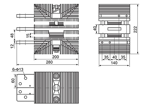 SF15CL Heatsink Outline