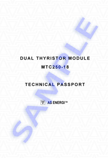 Technical Passport