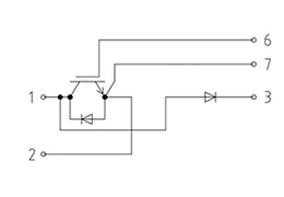 FD200R12KE3P IGBT Modülünün Topolojisi