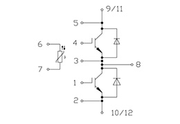 FF1400R17IP4P IGBT Modülünün Topolojisi
