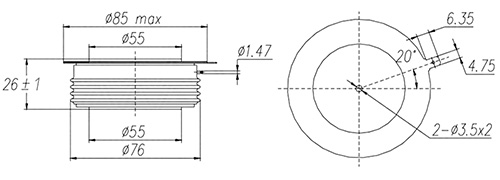 Thyristor dimensions